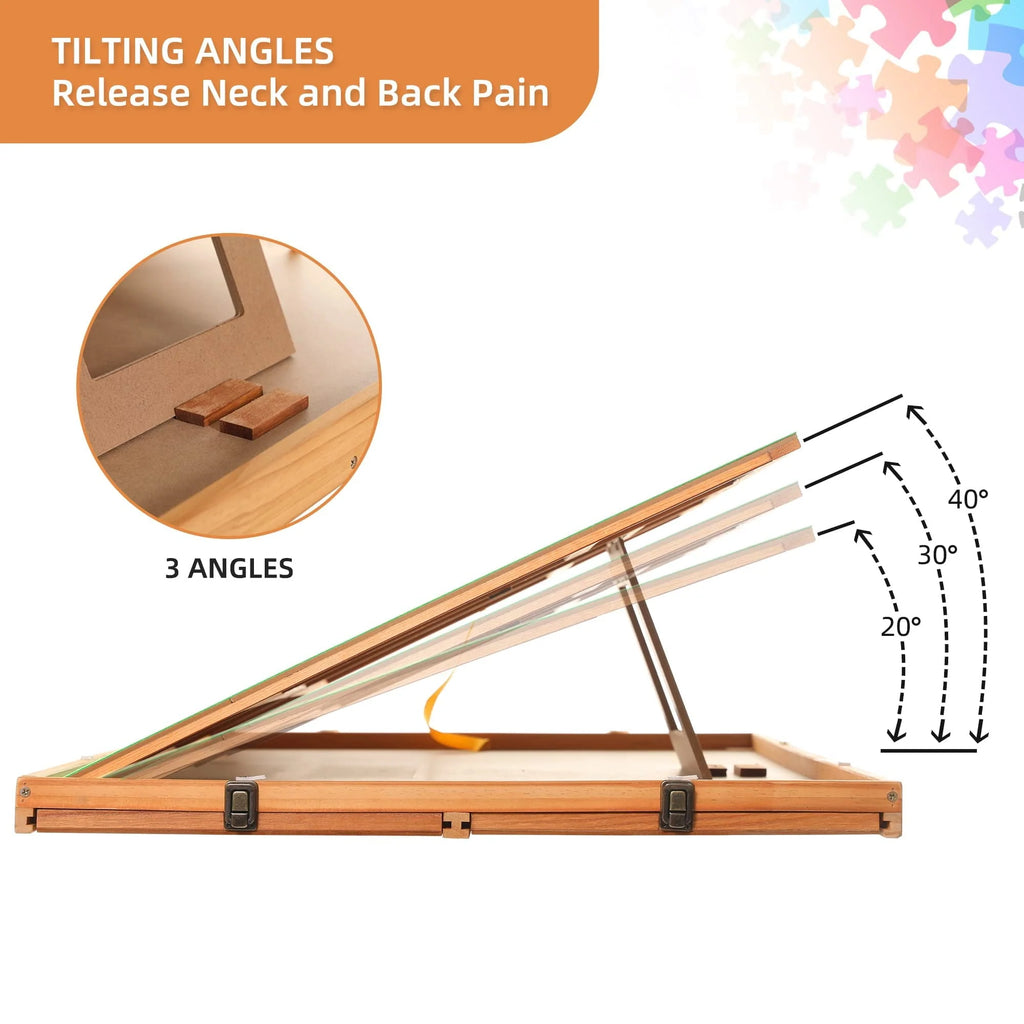 1500pcs 4 Drawer Tilting Puzzle Table Q13745