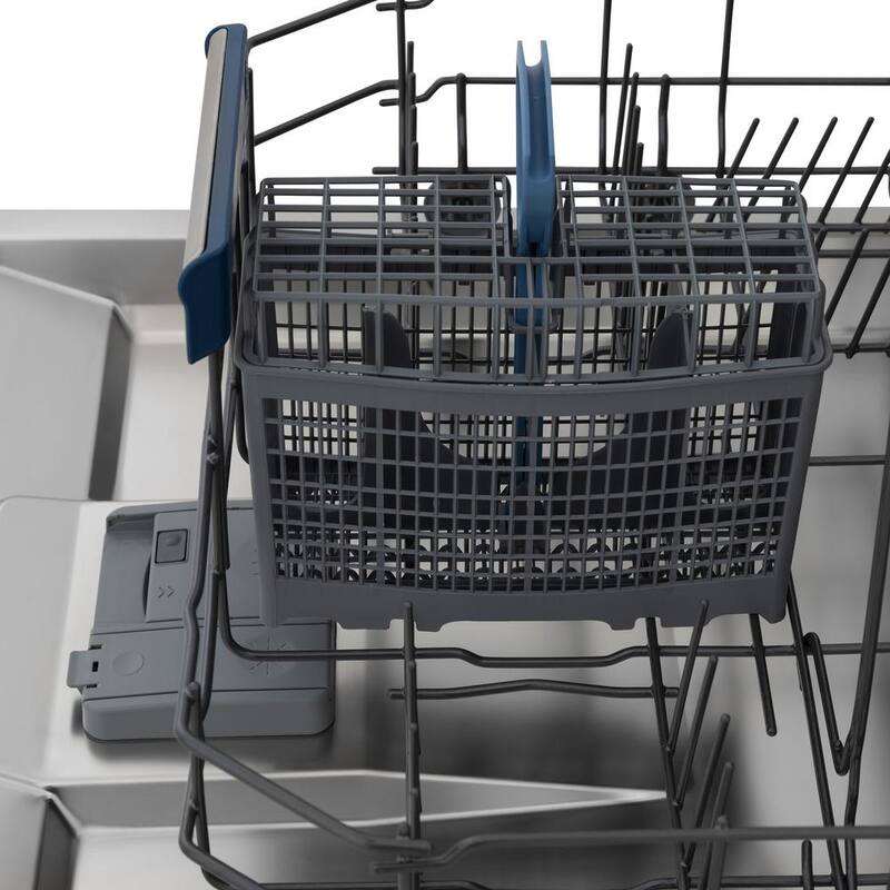 18 in. 8-Cycle Tall Tub Dishwasher with 3rd Rack in Black Stainless Steel B66517