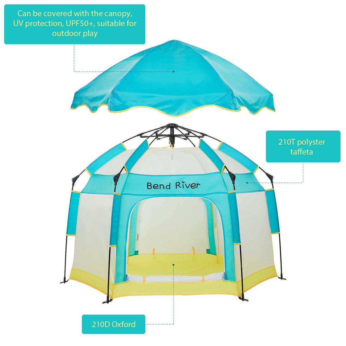 Baby Playpen with Canopy Y677751
