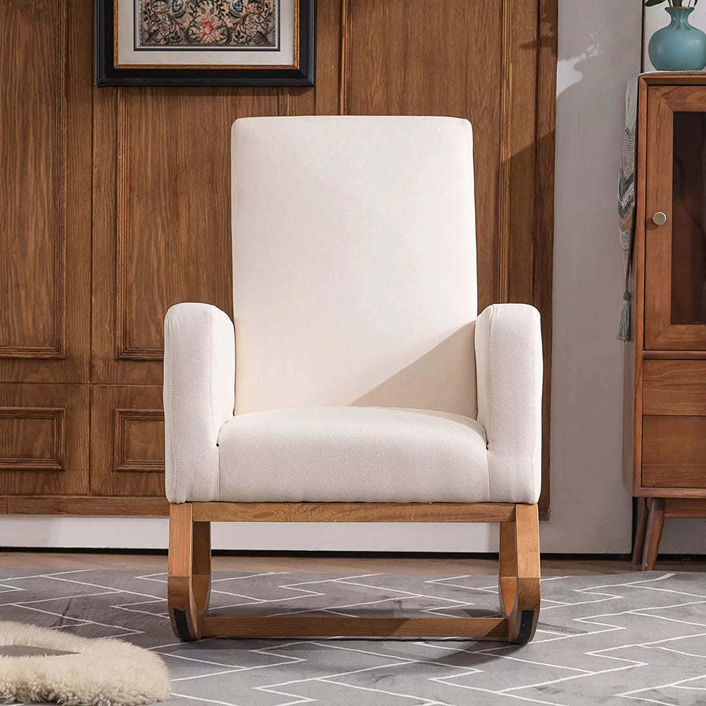 Beige Solid Wood Rocking Chair C636376