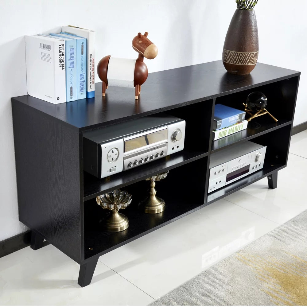 Black 52 Inch Wooden Storage Cabinet F10447