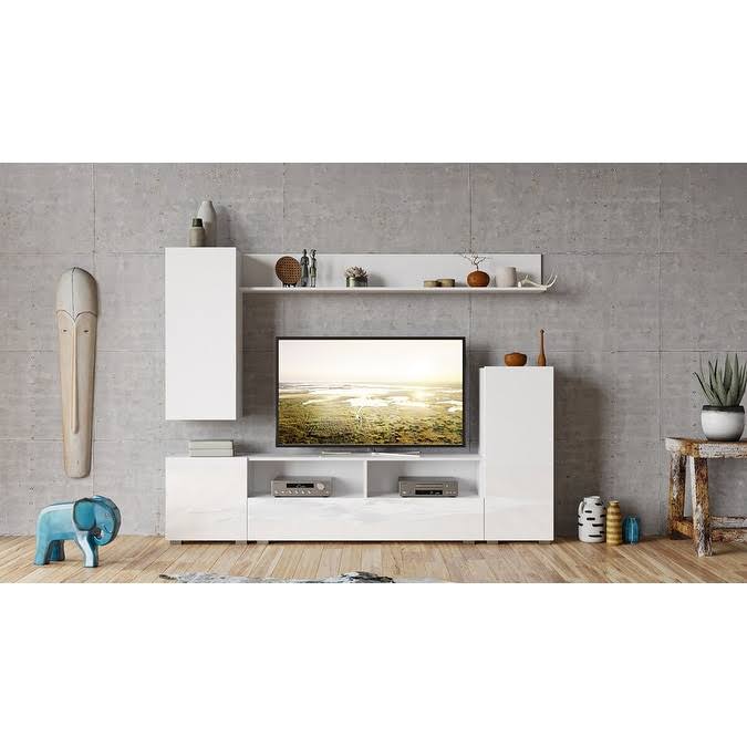 White Entertainment Center O69366