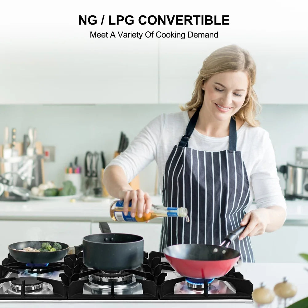 30 Inch 5 Burners Built In Gas Cooktop Stainless Steel K42955