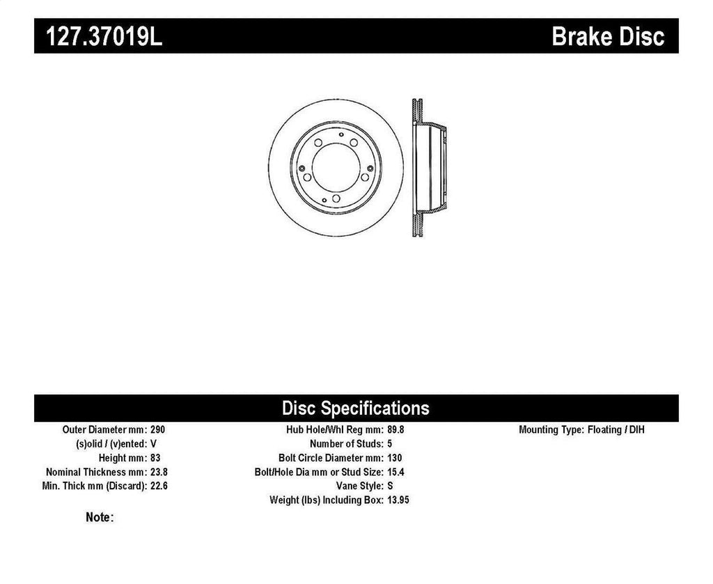 Slotted & Drilled Sport Brake Rotor F253