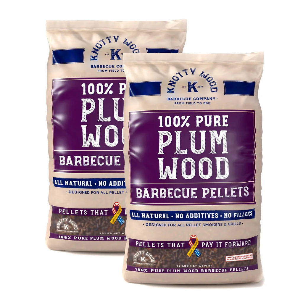 Plum Wood BBQ Cooking Pellets 40 lbs O43681