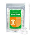 Size 00 Empty Vegetarian Capsules 1000 Count with Micro Lab Spoon M97736