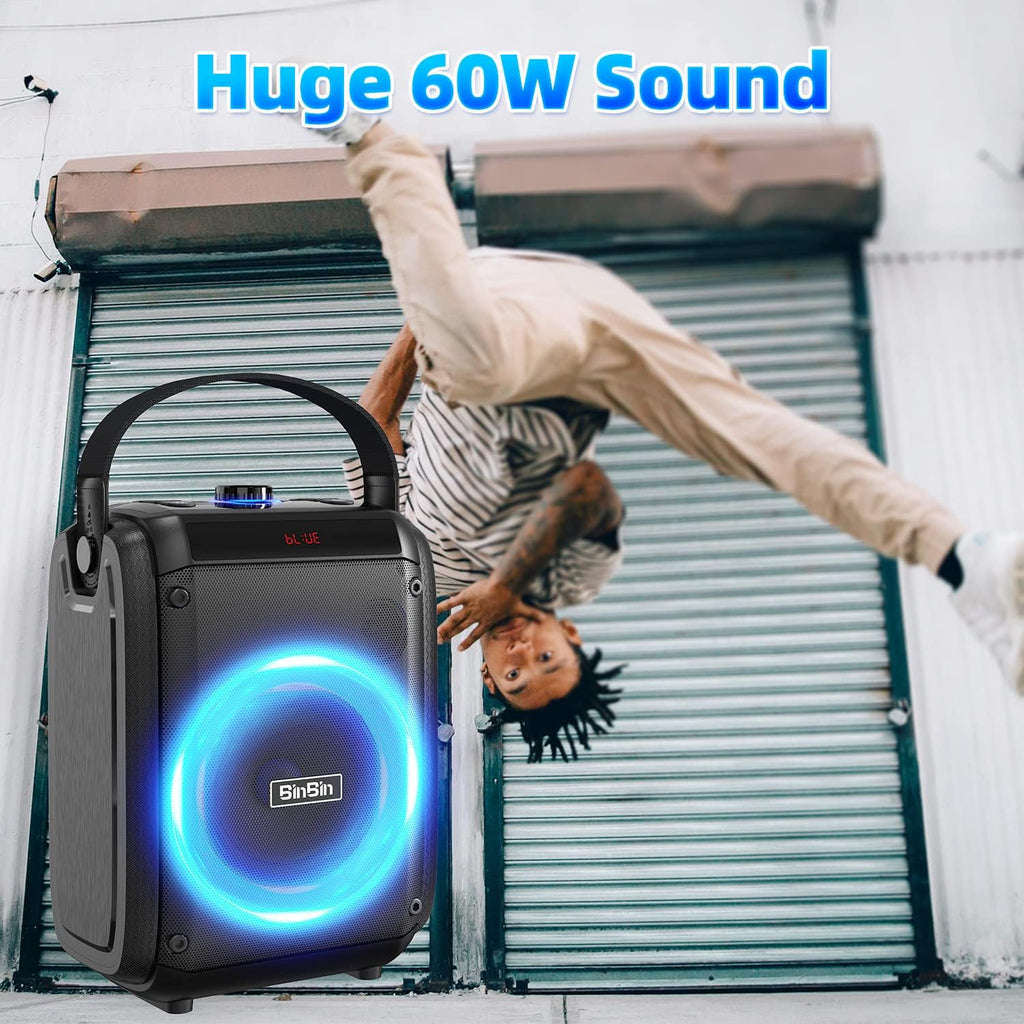 Bluetooth Speaker with Subwoofer Punchy Bass W4446