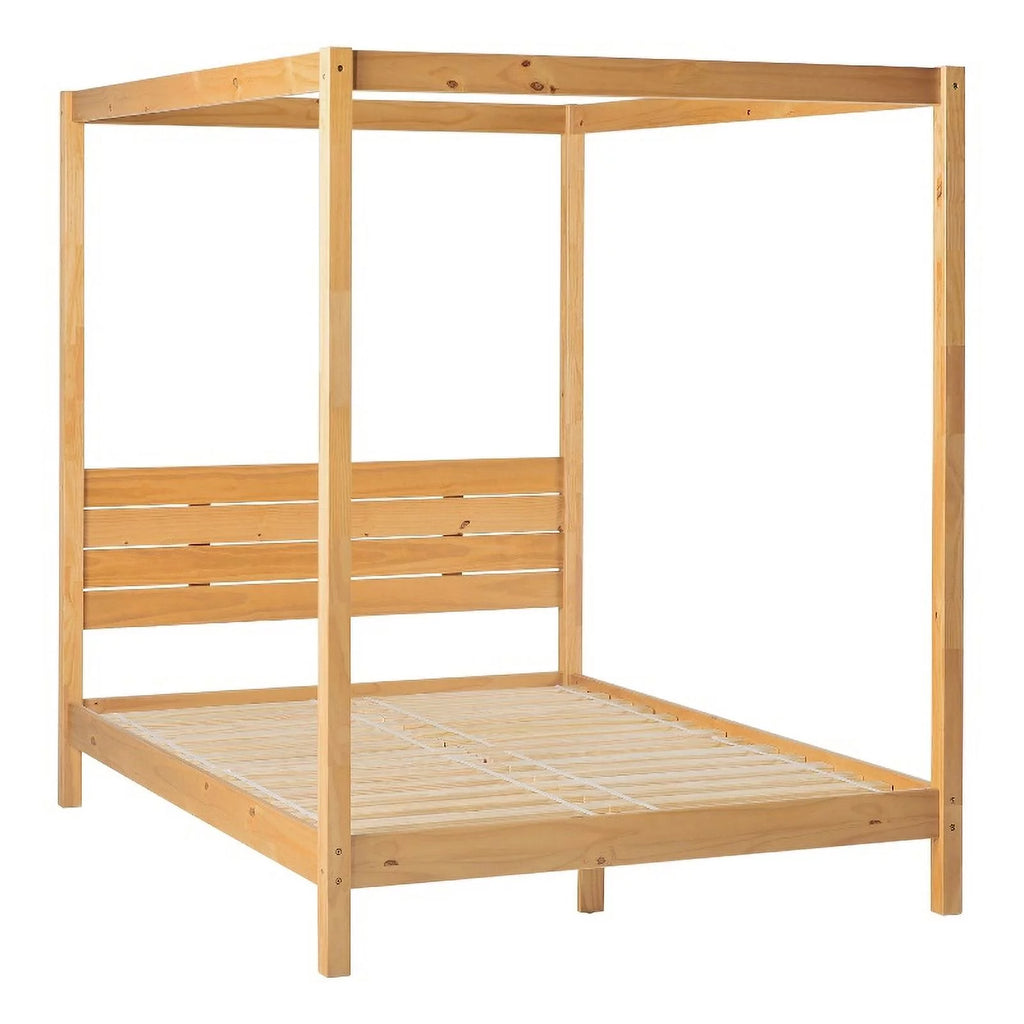 Solid Wood Queen Canopy Bed G1267