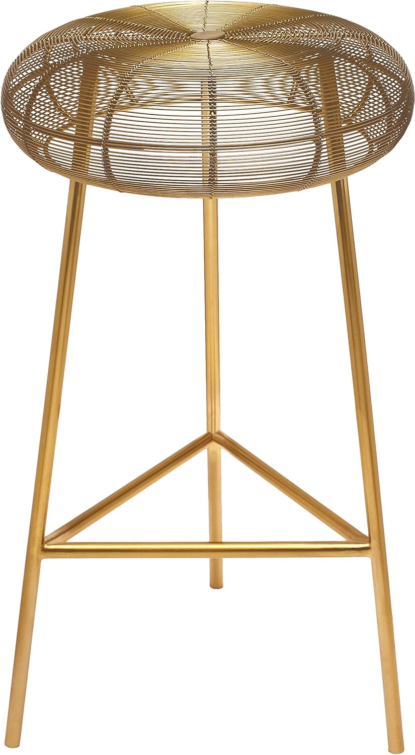 Gold Metal Bar Height Stool A1321