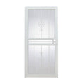 32 in. x 80 in. Steel White Prehung Security Door I513489