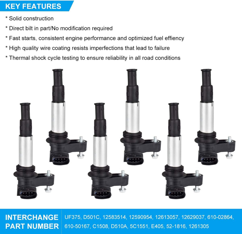 Ignition Coil Pack of 6 R22044
