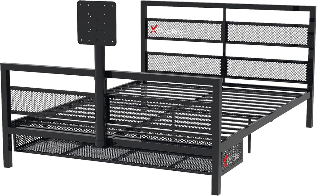 Black Basecamp Bed with TV Mount S795