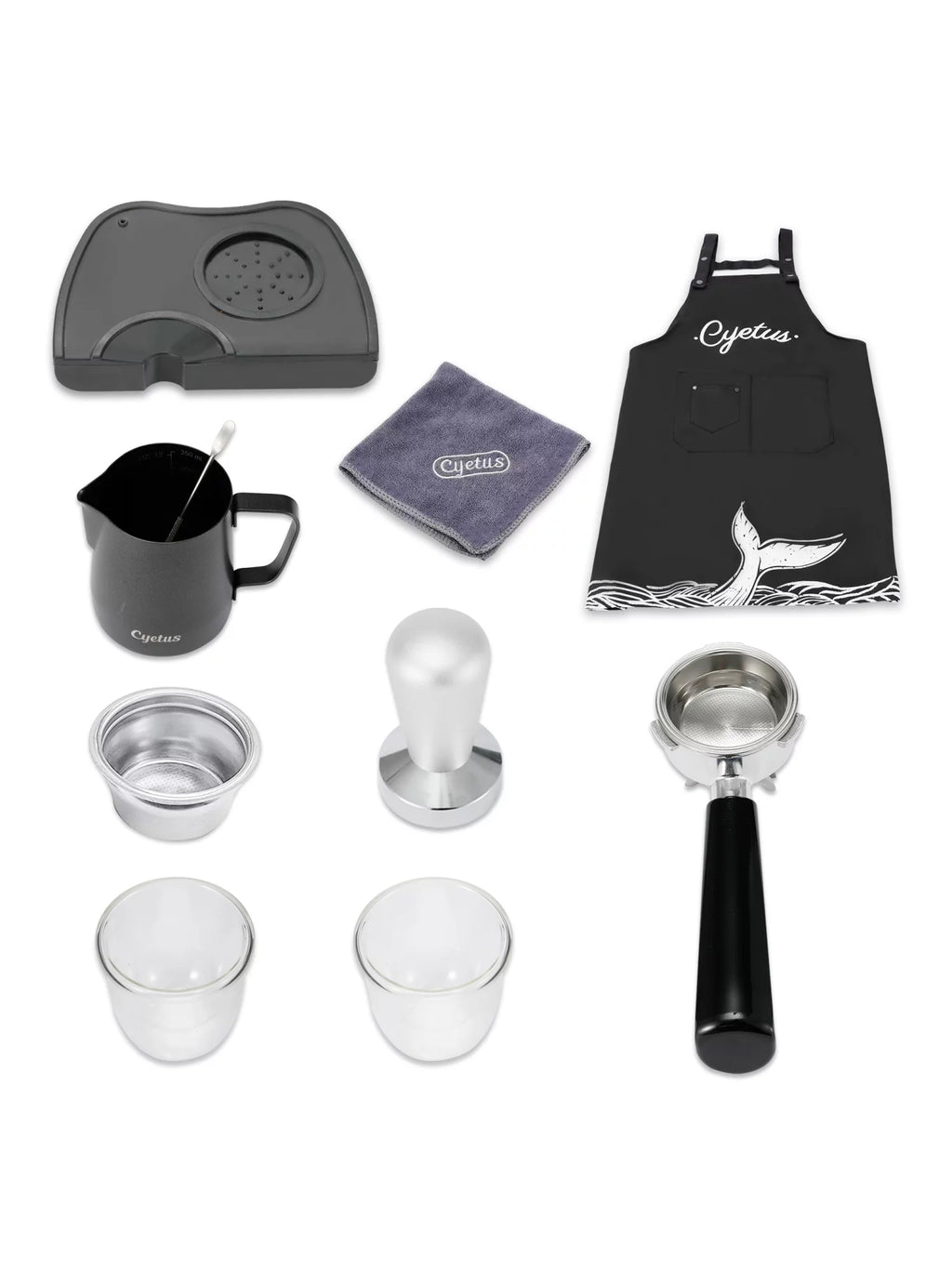 All in One Espresso Machine with Coffee Grinder and Milk Steam Wand Q89449